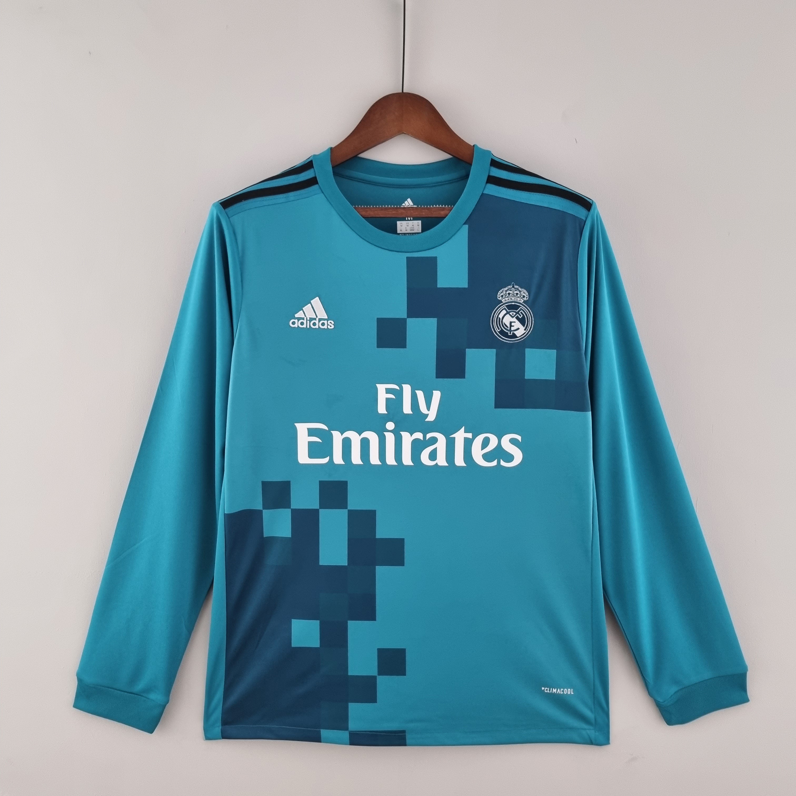 Camisa Manga Longa Real Madrid 17/18 Azul