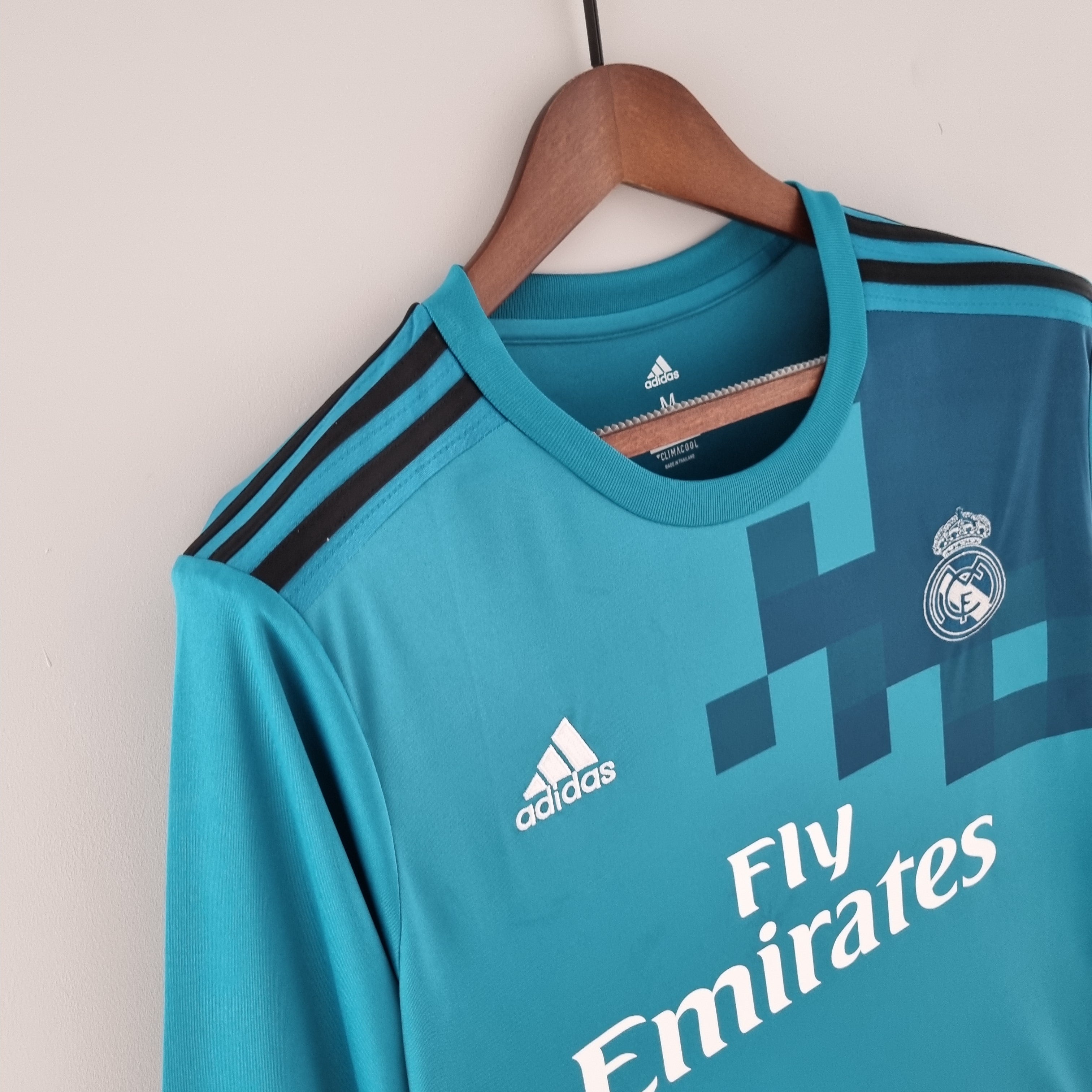 Camisa Manga Longa Real Madrid 17/18 Azul