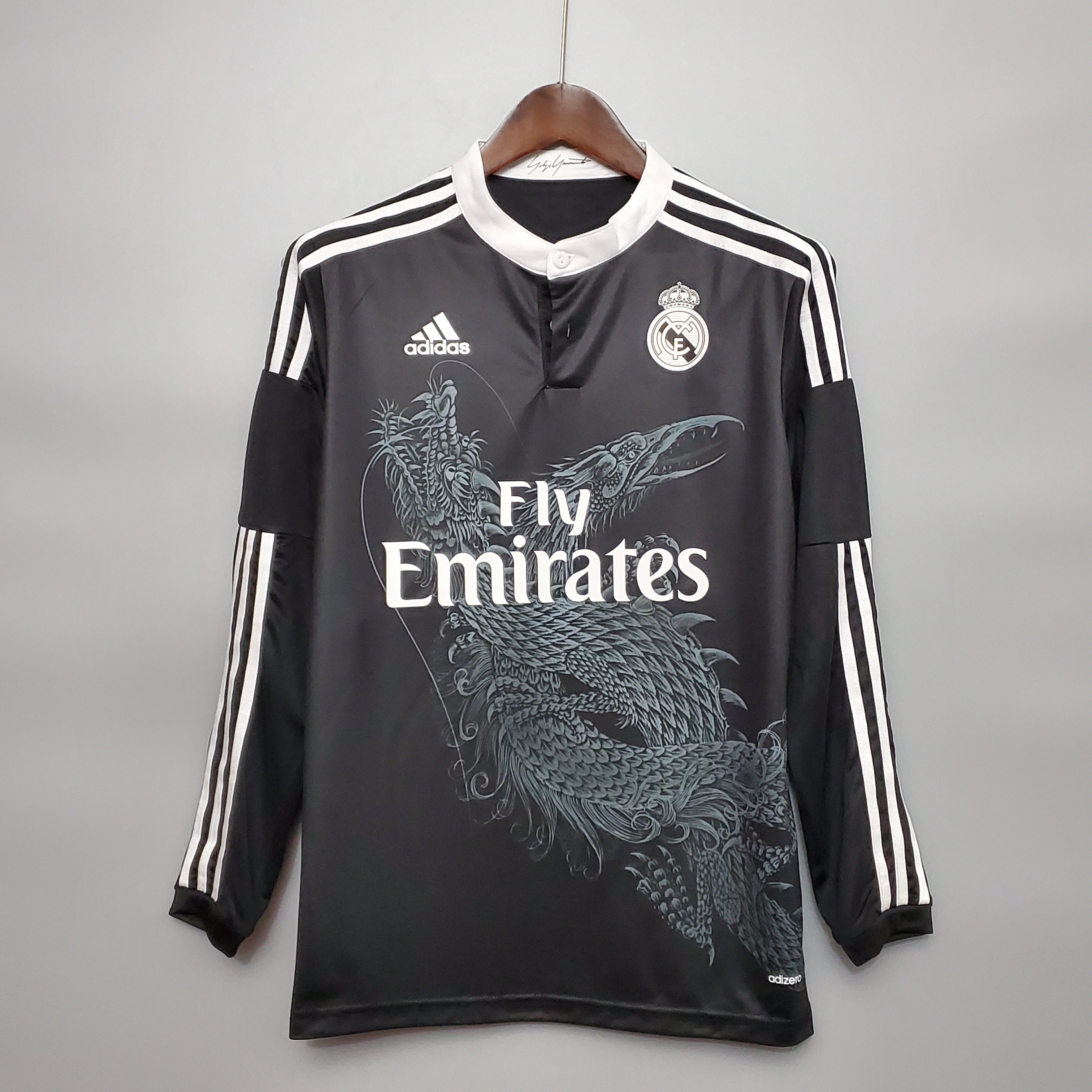 Camisa Manga Longa Real Madrid Third 14/15 Preto