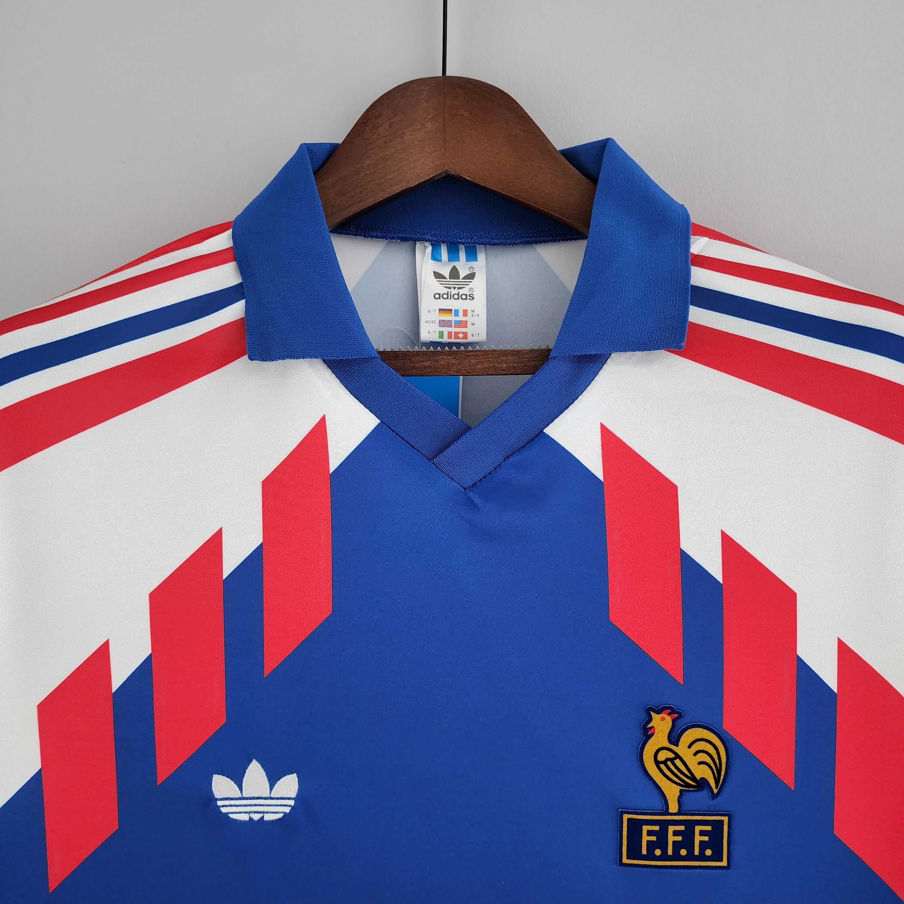 Camisa Manga Longa Seleção França 88/90 Azul