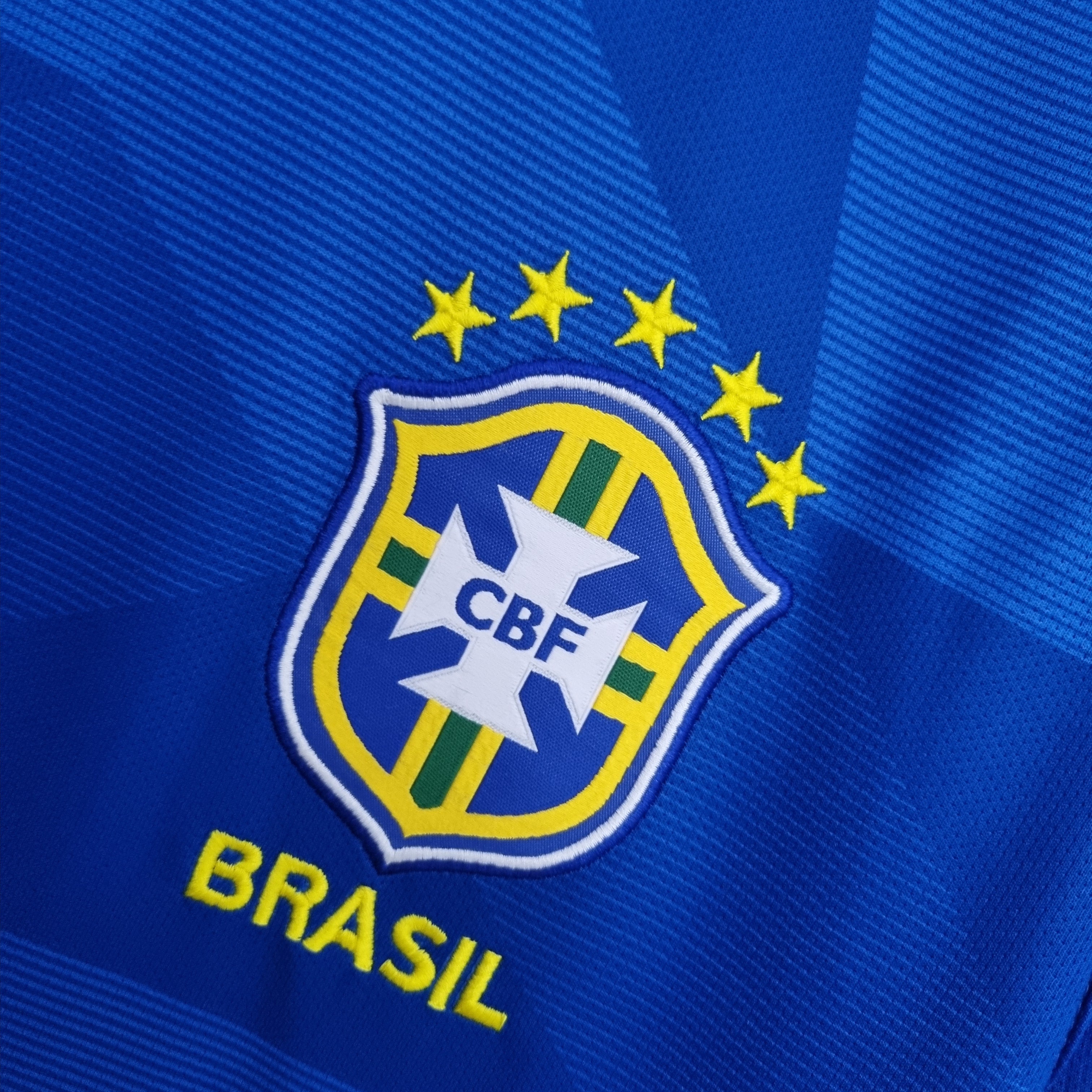 Camisa Seleção Brasileira Retrô 2018 Azul