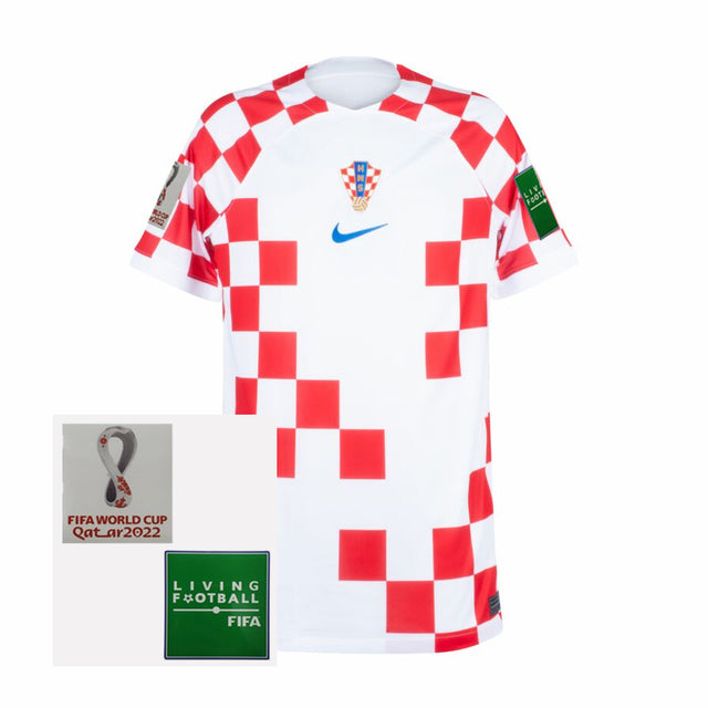 Camisa Seleção Croácia I 2022[Com Patch] - Xadrez