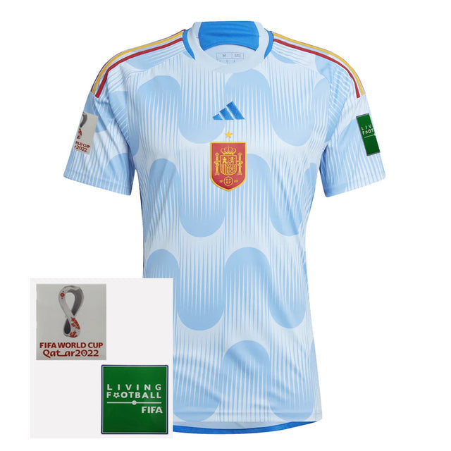 Camisa Seleção Espanha II 2022[Com Patch] - Azul Celeste