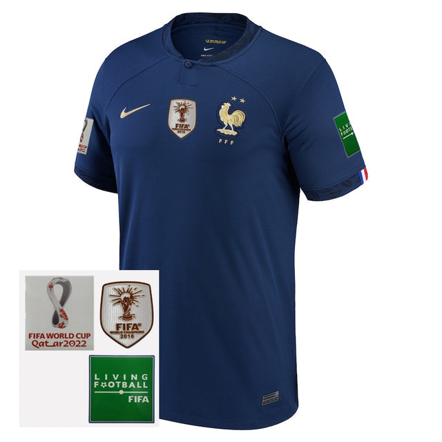 Camisa Seleção França I 2022[Patch Campeão do Mundo] - Azul