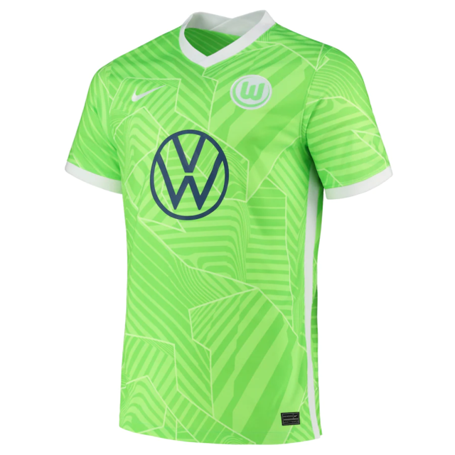 Camisa Wolfsburg I 21/22 Verde