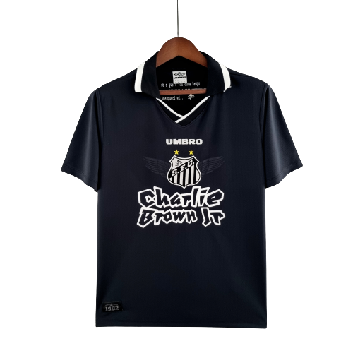 Camisa Santos Charlie Brown Jr. Dias de Glória  Masculina - Preta