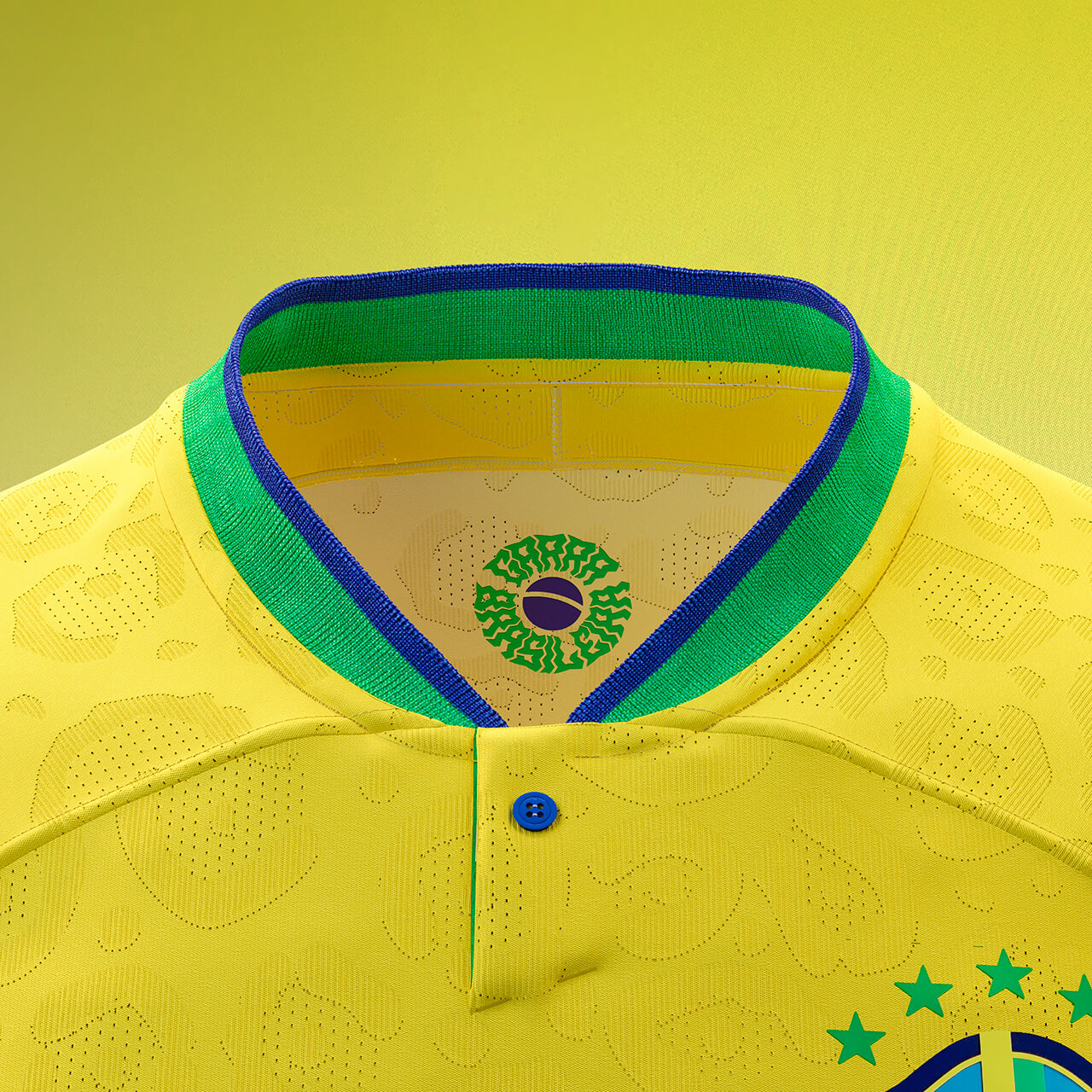Camisa Seleção Brasil I [Com Patch] 22/23 Amarelo