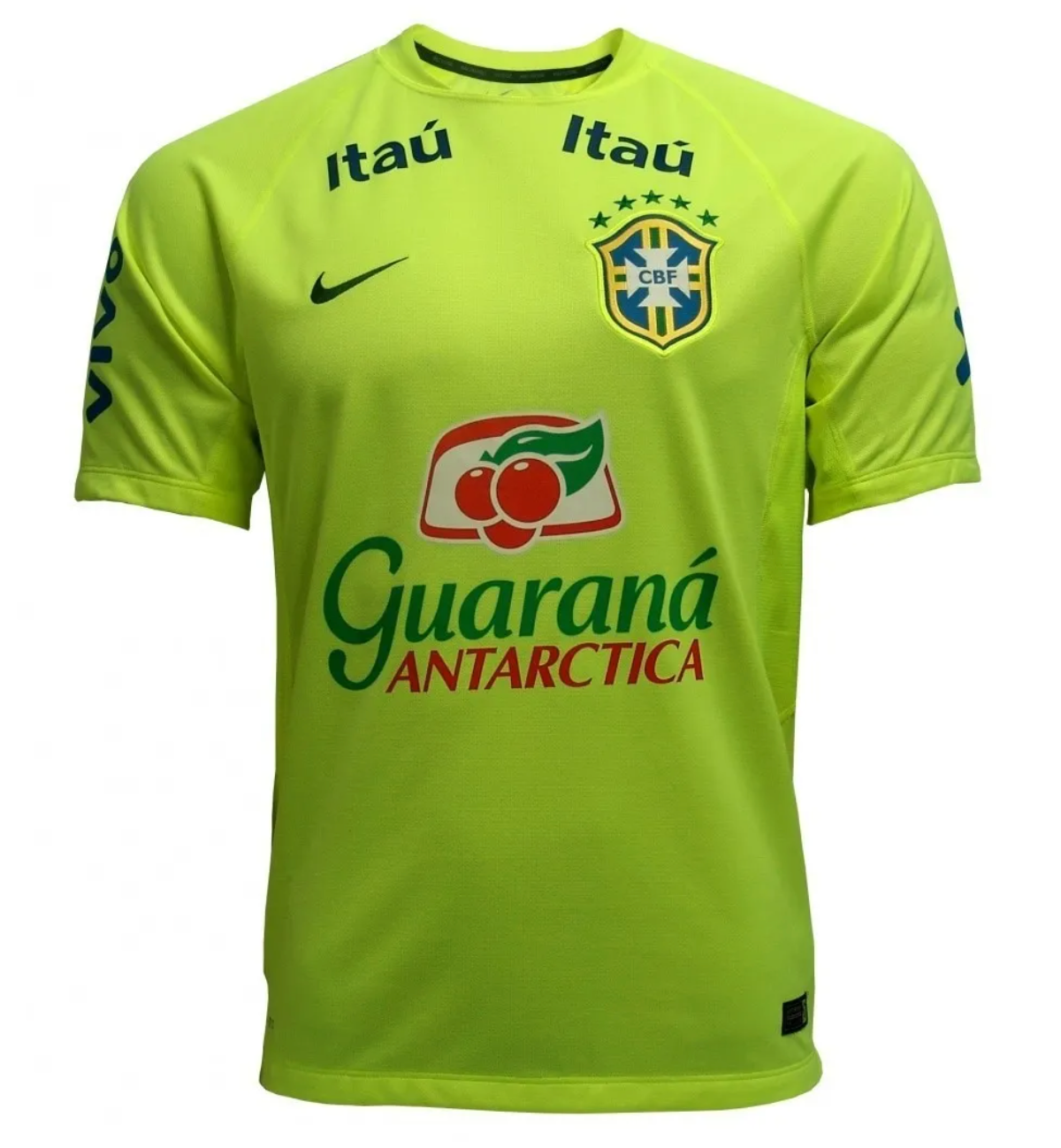 Camisa de Treino Seleção Brasil Verde Fluorescente