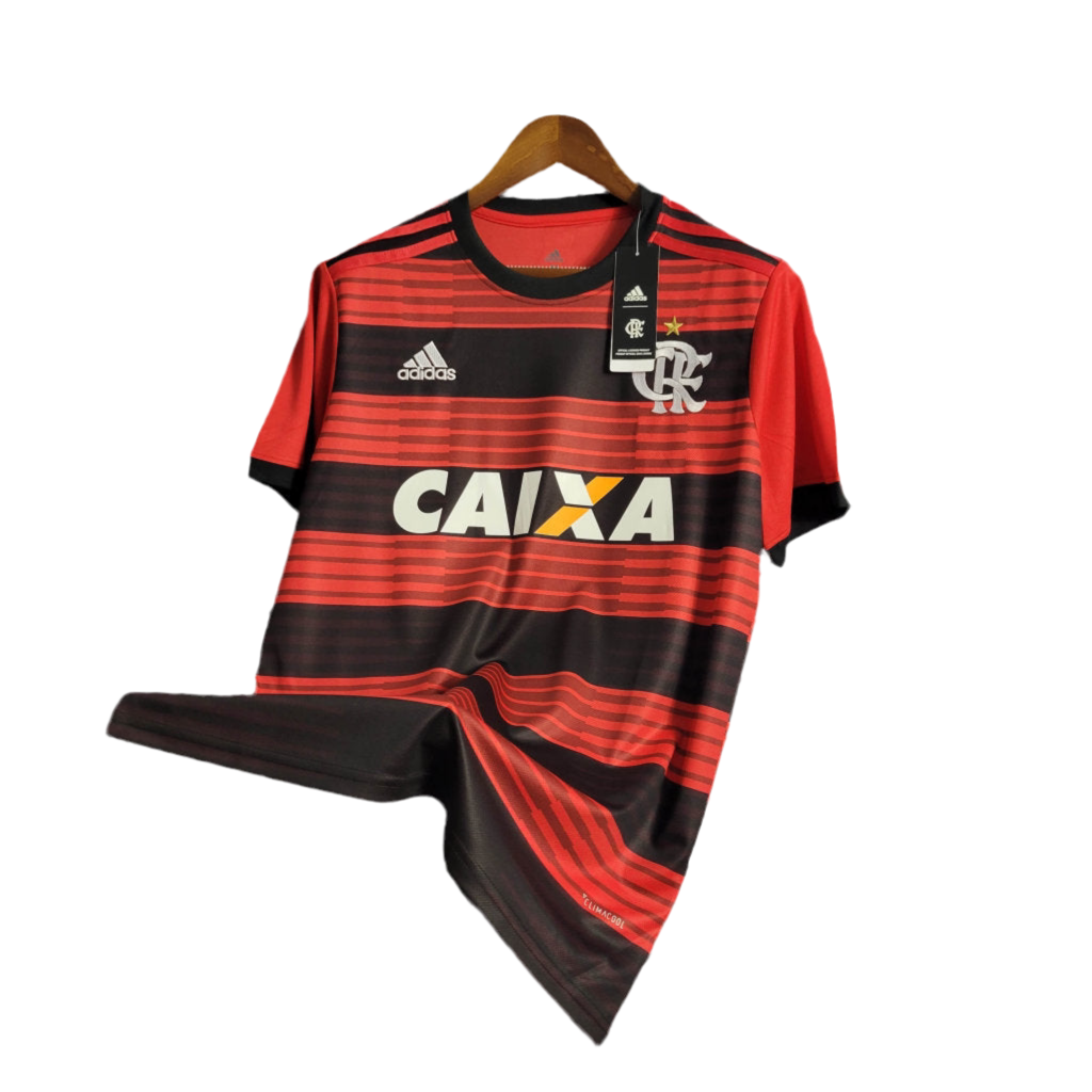 Camisa Flamengo Retrô 2018/2019 - Vermelha e Preta