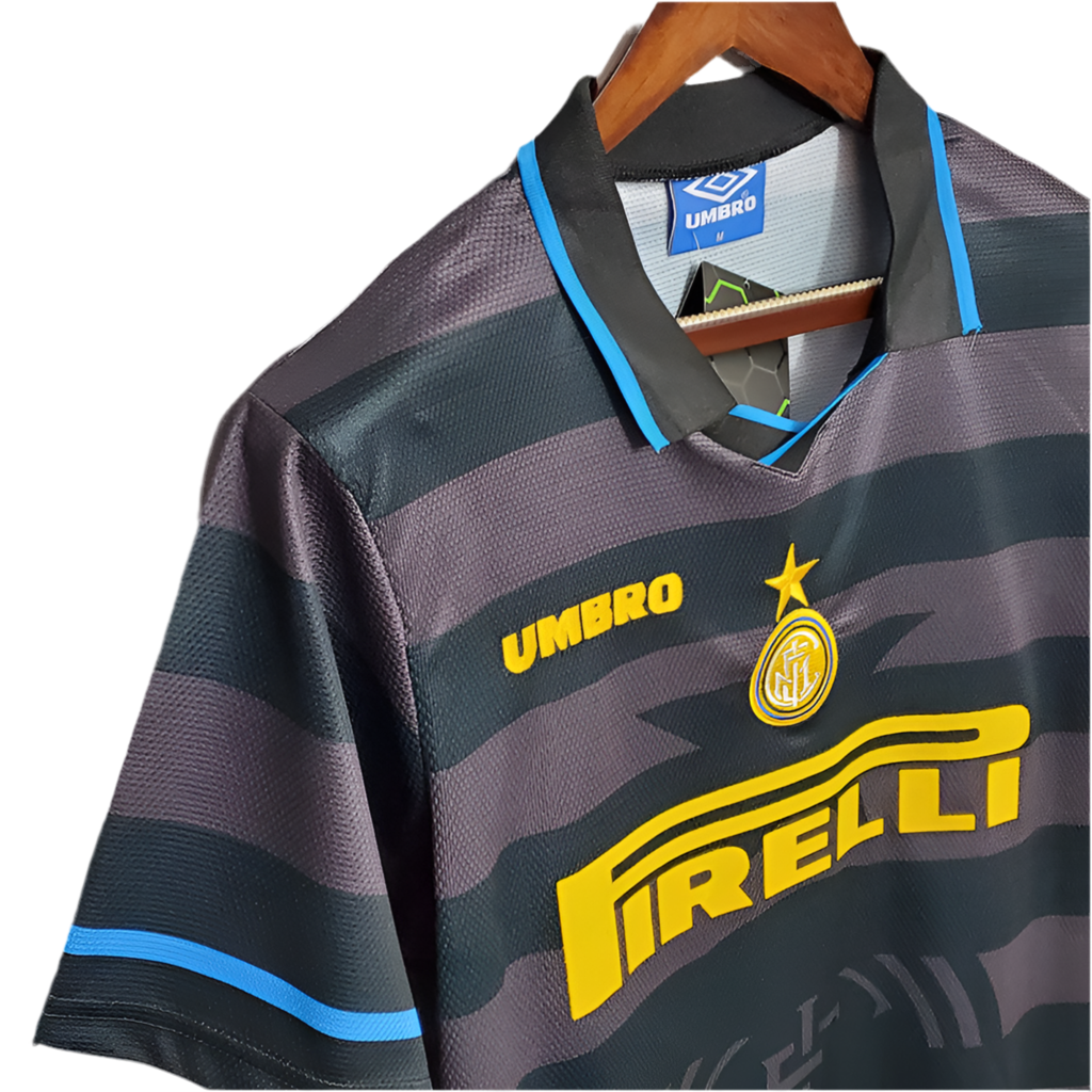 Camisa Inter de Milão Retrô 1997/1998 Cinza