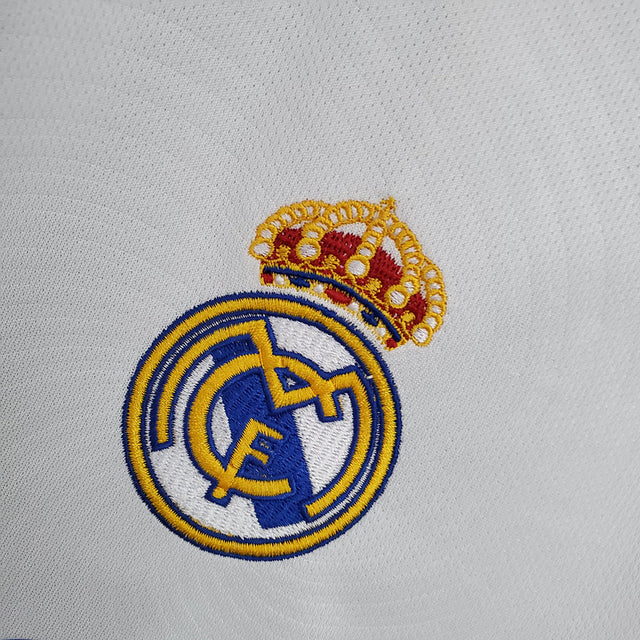 Camisa Real Madrid I [UEFA Champions League] 21/22 Branco