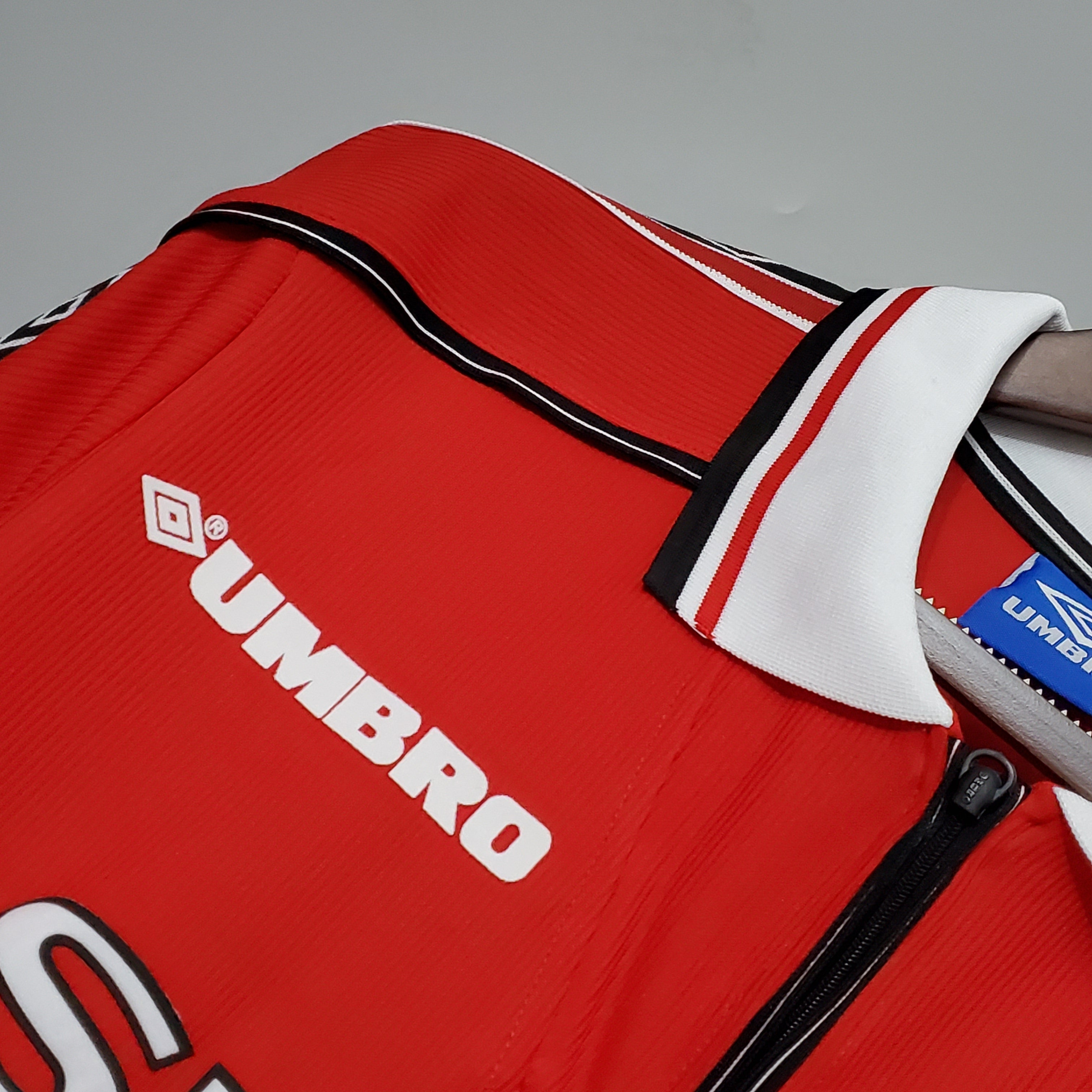 Camisa Manga Longa Manchester United 1998/99  Vermelho