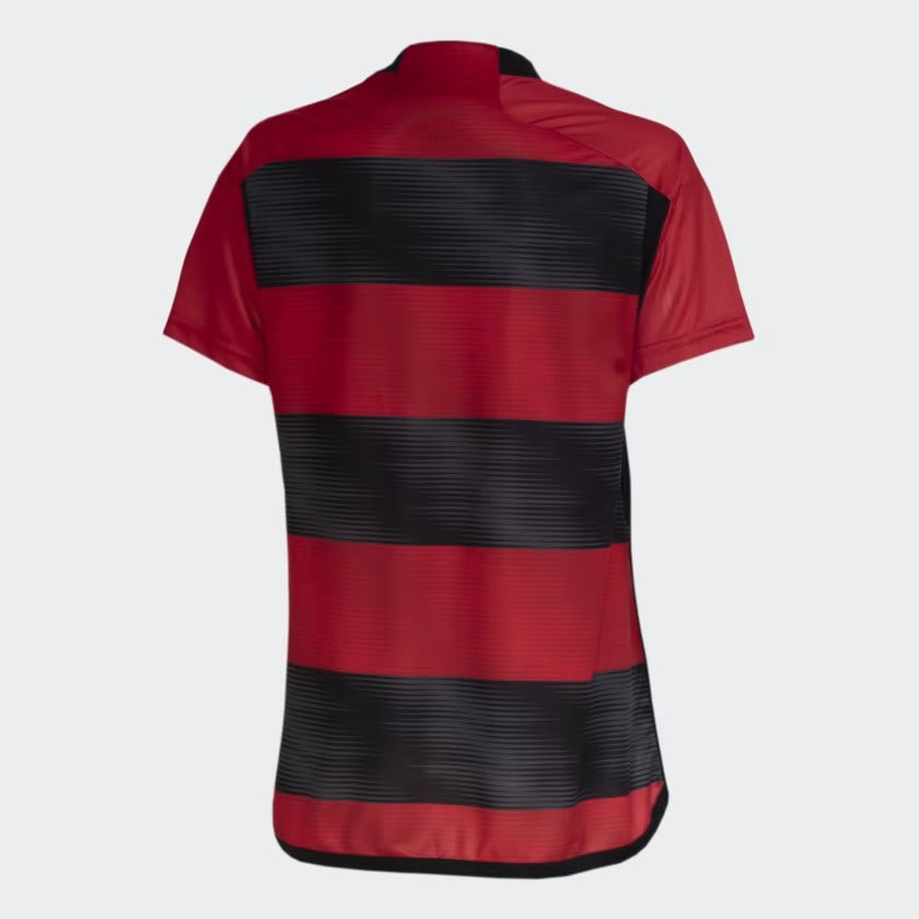 Camisa Feminina Flamengo I 23/24 Preto e Vermelha