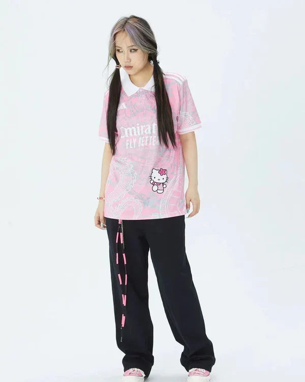 Camisa Real Madrid Edição Hello Kitty Rosa 24/25