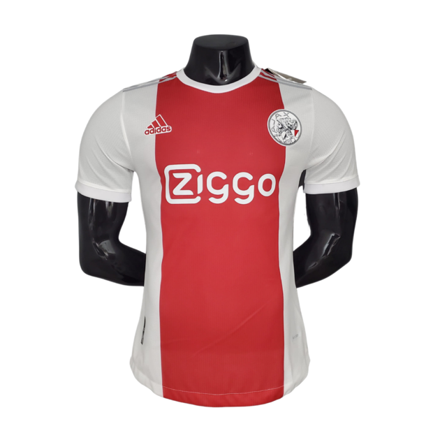 Camisa Ajax I 21/22 Branca e Vermelha - Masculino Jogador