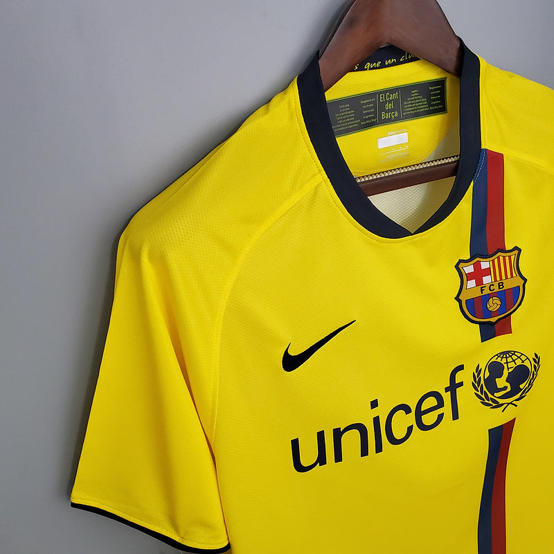 Camisa Barcelona Retrô 2008/2009 Amarela