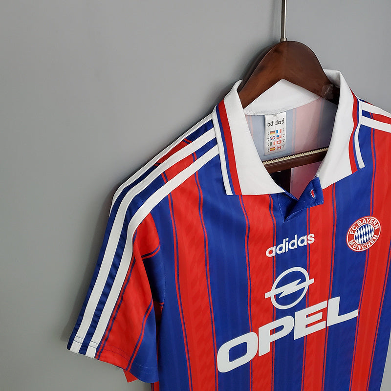 Camisa Bayern de Munique Retrô 1995/1997 Azul e Vermelha