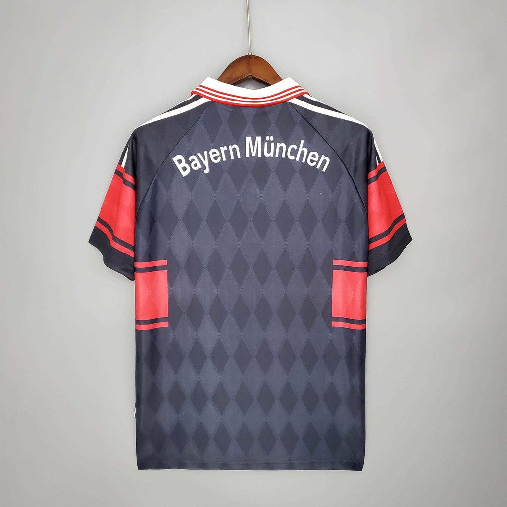 Camisa Bayern Retrô 1997/1999 Preta e Vermelha