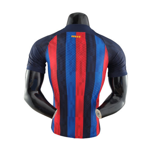Camisa Barcelona I 22/23 Azul e Vermelha - Jogador