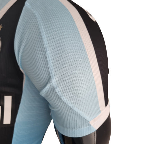 Camisa Grêmio I 22/23 - Preta, Branca e Azul -  Masculino Jogador