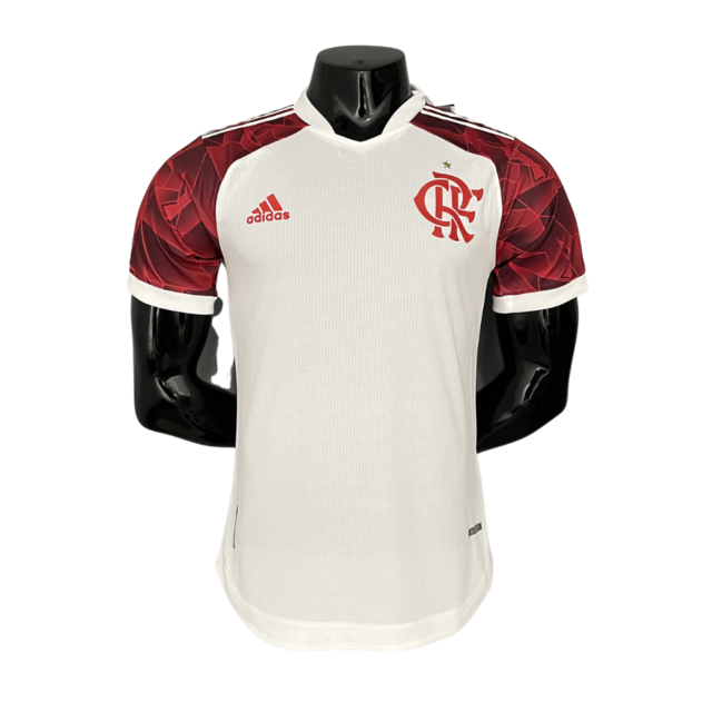 Camisa Flamengo II 21/22 - Branca e Vermelha - Masculino Jogador