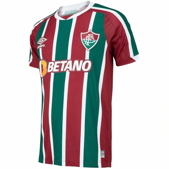 Camisa Fluminense I 22/23  Vinho e Verde