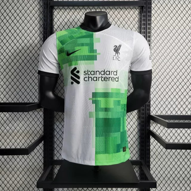 Camisa Liverpool Edição Especial 23/24 - Verde com Branco - Masculino Jogador