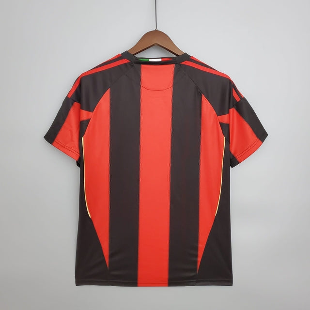 Camisa Milan Retrô 2010/2011 Vermelha e Preta