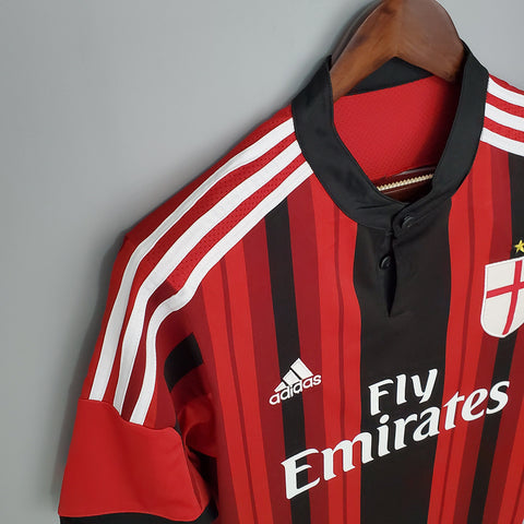 Camisa Milan Retrô 2014/2015 Vermelha e Preta