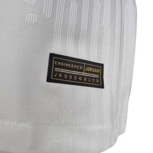 Camisa PSG 21/22 - Branca e Roxa - Jordan - Jogador