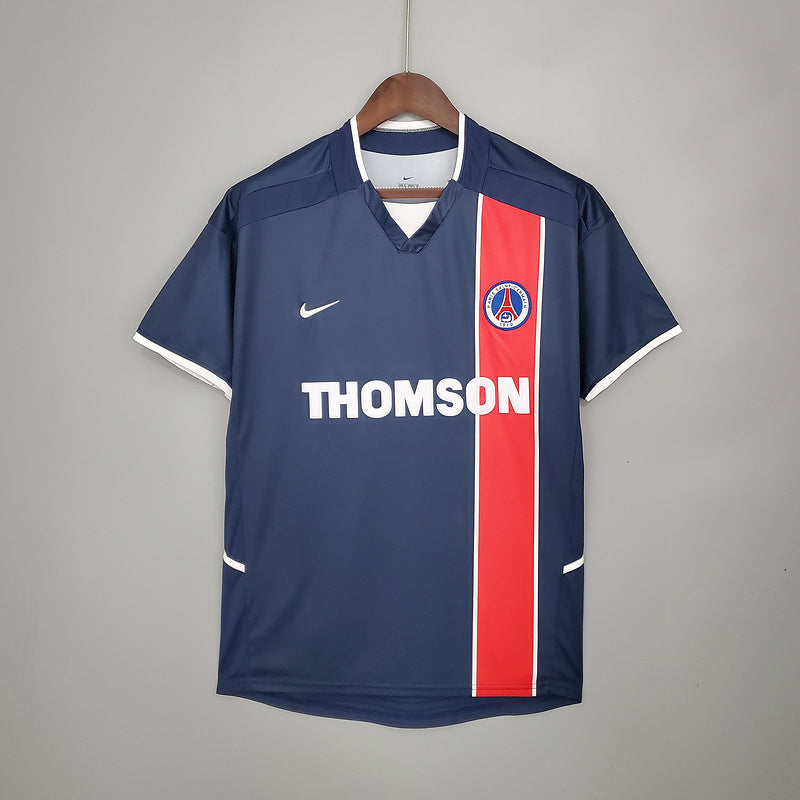 Camisa PSG Retrô 2002/2003 Azul e Vermelha