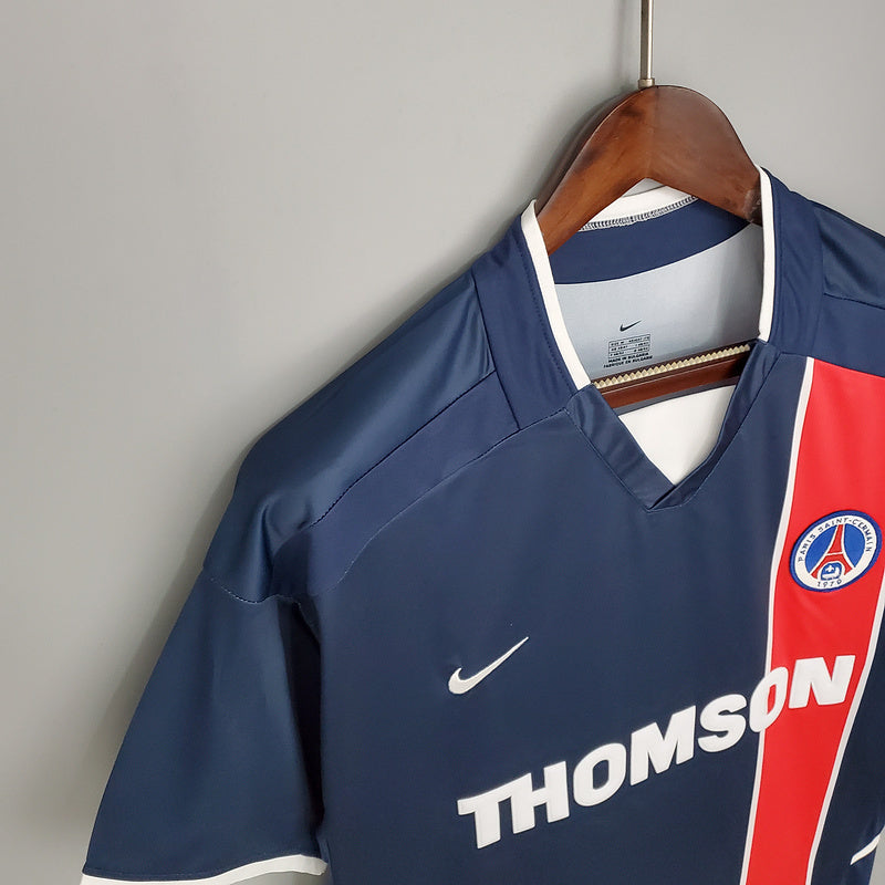 Camisa PSG Retrô 2002/2003 Azul e Vermelha