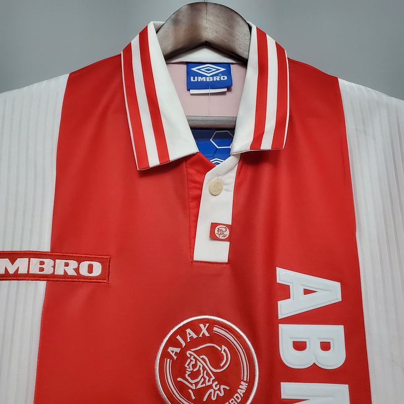 Camisa Ajax Retrô 1997/1998 Vermelha e Branca