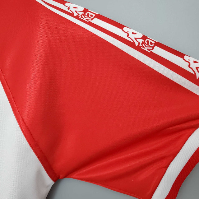 Camisa Athletic Bilbao Retrô 1997/1998 Vermelha e Branca