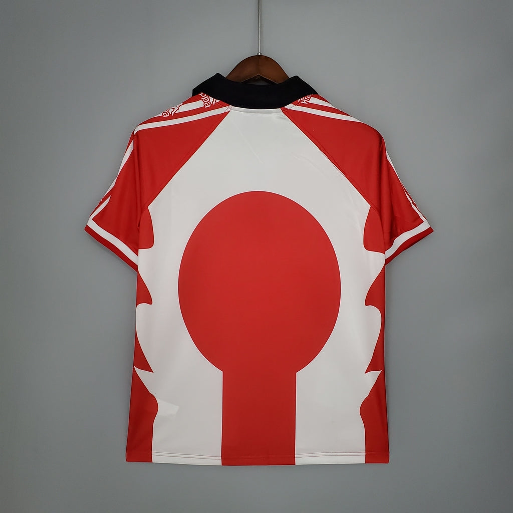 Camisa Athletic Bilbao Retrô 1997/1998 Vermelha e Branca