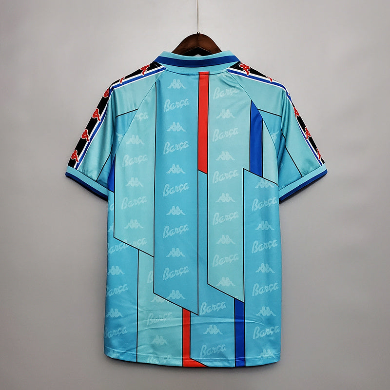 Camisa Barcelona Retrô 1996/1997 Azul Clara