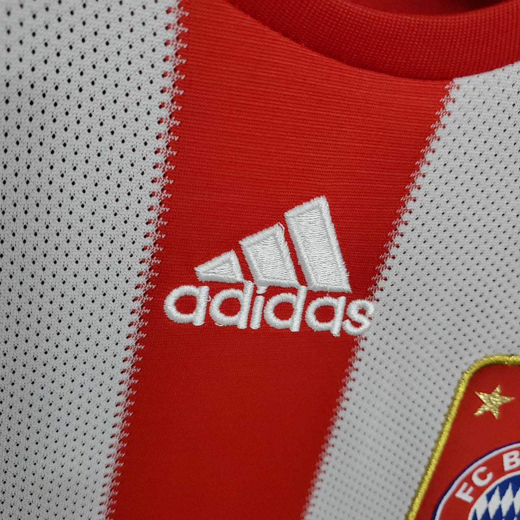 Camisa Bayern de Munique Retrô 2010/2011 Vermelha e Branca
