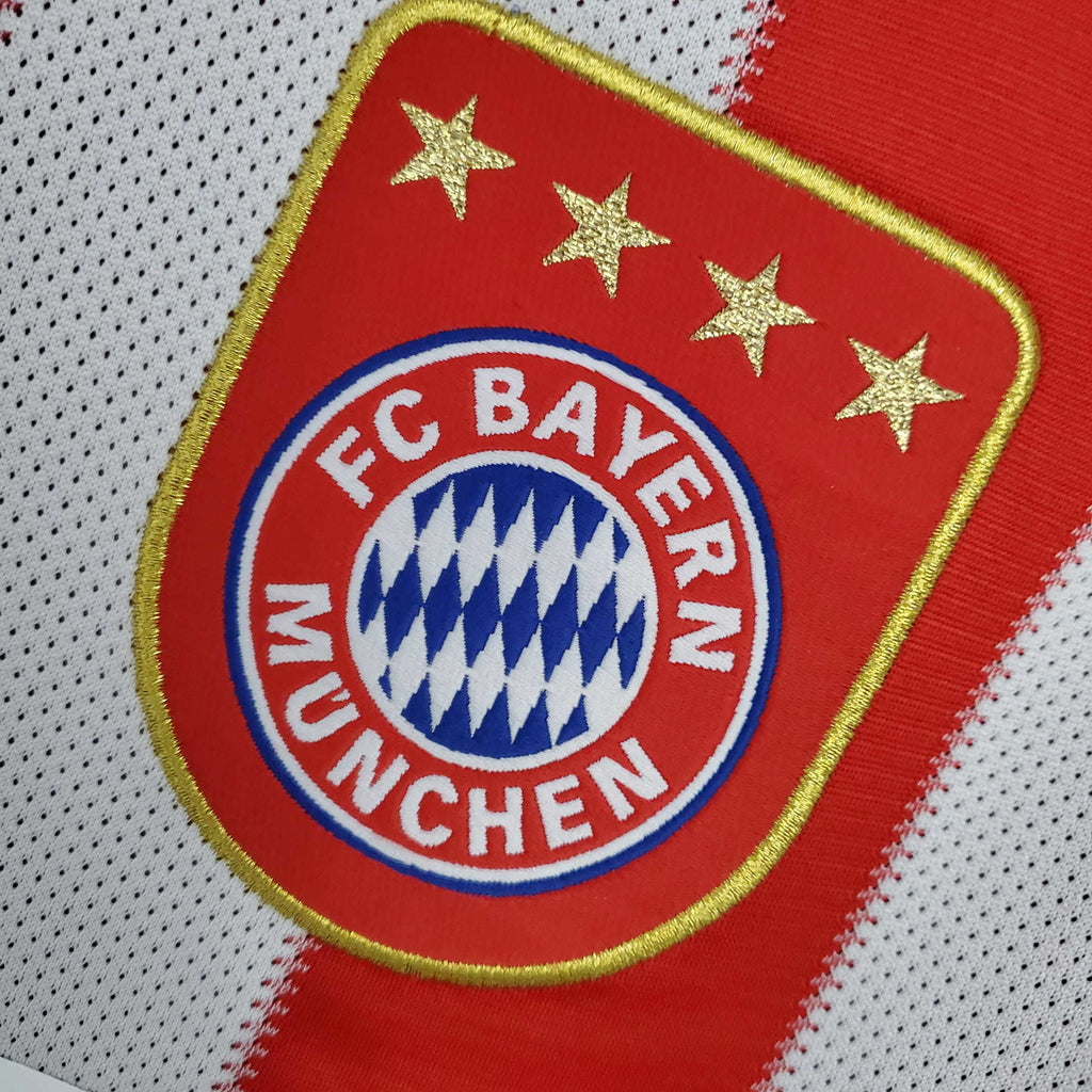 Camisa Bayern de Munique Retrô 2010/2011 Vermelha e Branca