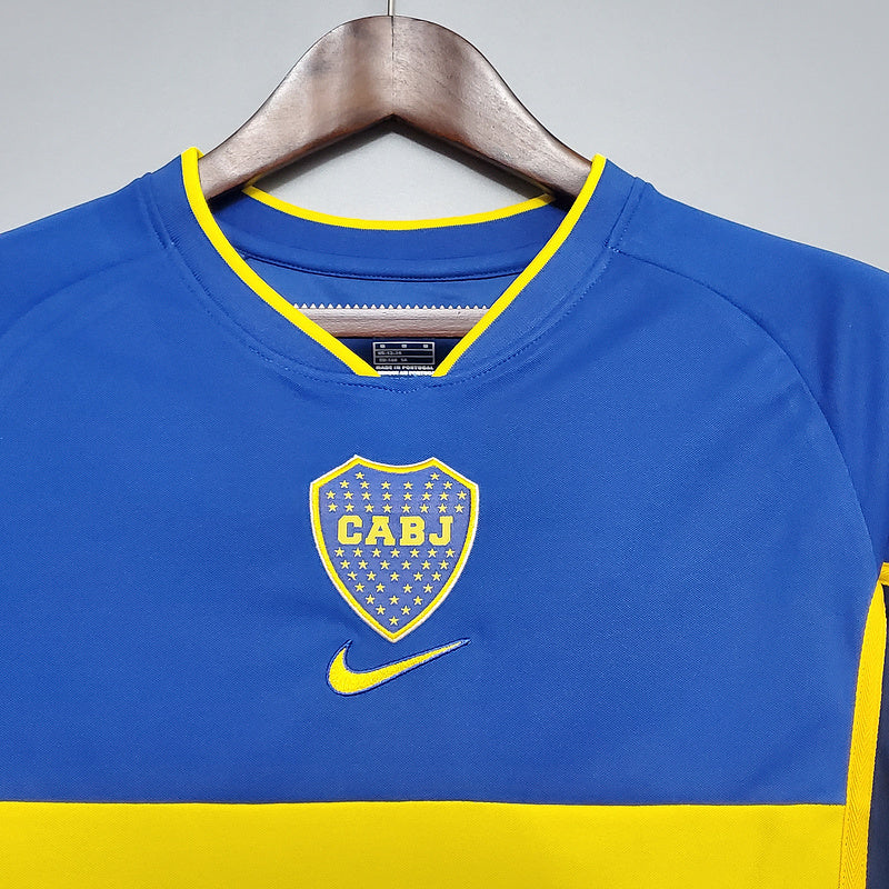 Camisa Boca Juniors Retrô 2002 Azul e Amarela