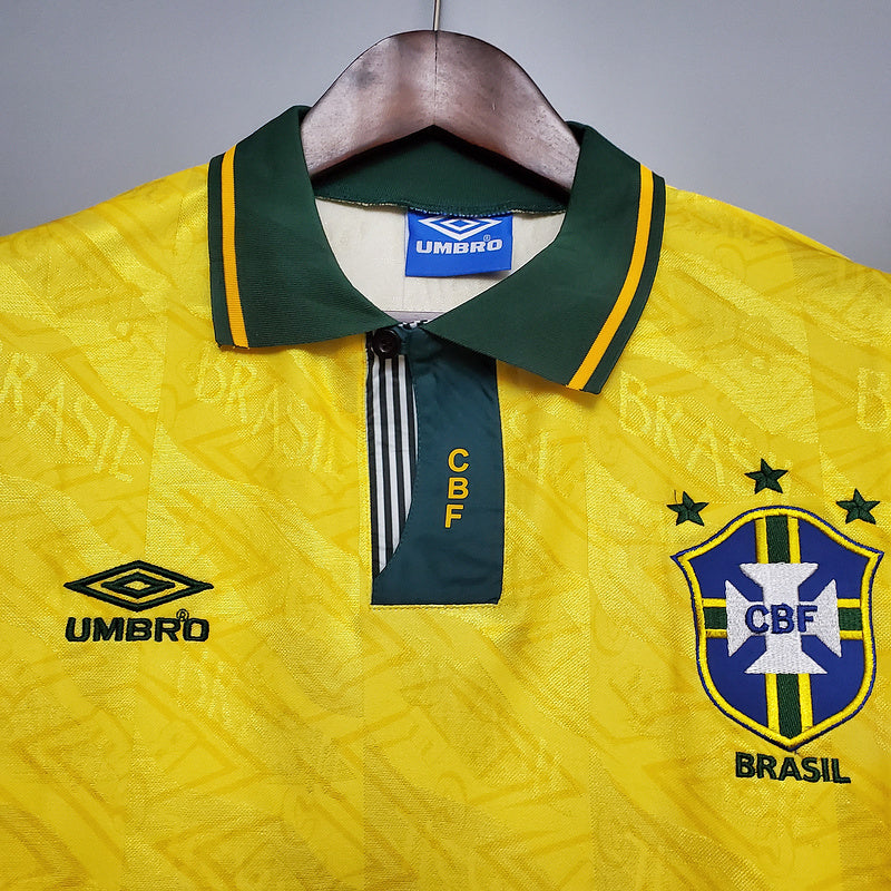 Camisa Seleção Brasileira Retrô 1991/1993 Amarela