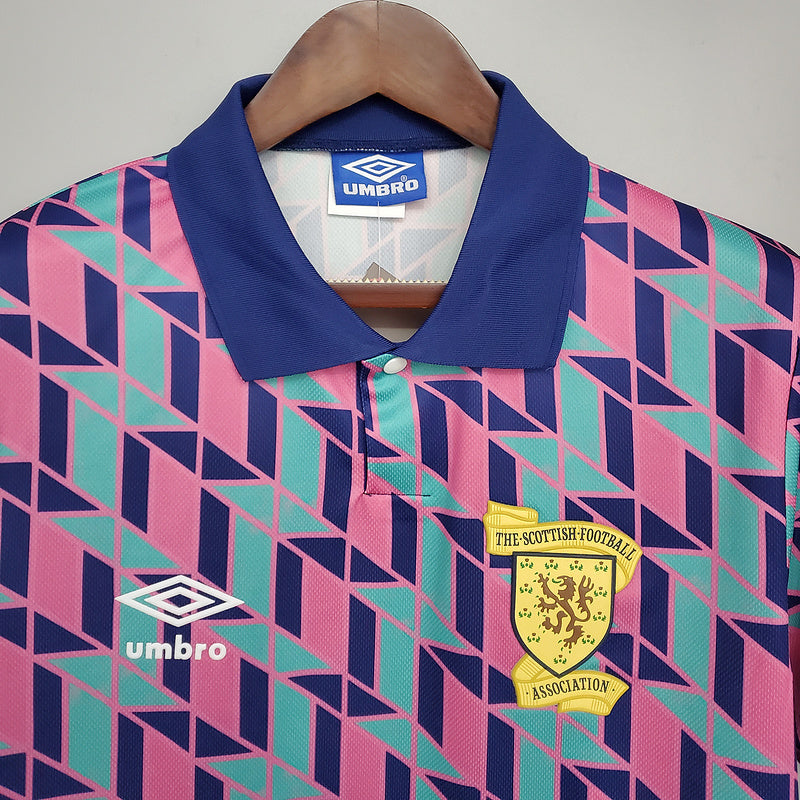 Camisa Escócia Retrô 1988/1989 Rosa