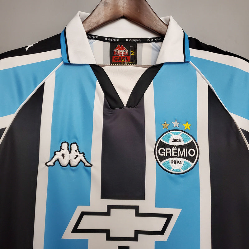 Camisa Grêmio Retrô 2000 Azul e Preta
