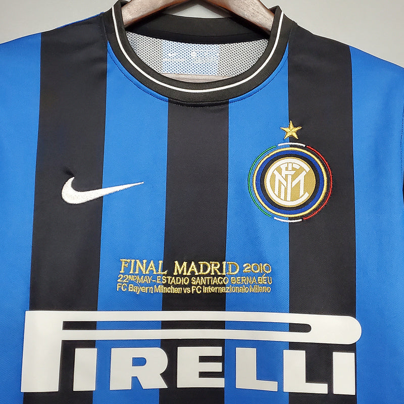 Camisa Inter de Milão Retrô 2010 Azul e Preta