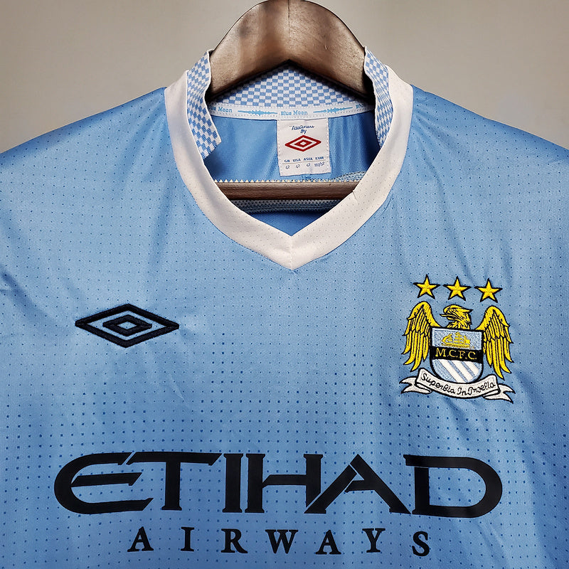 Camisa Manchester City Retrô 2011/2012 Azul