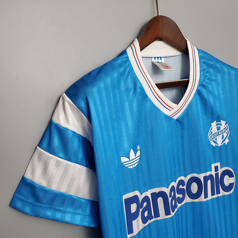 Camisa Marseille Retrô 1990 Azul