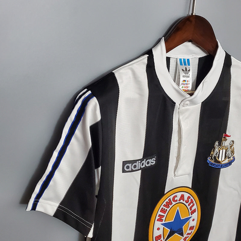 Camisa Newcastle Retrô 1995/1997 Preta e Branca