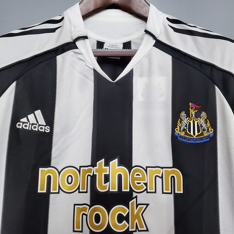 Camisa Newcastle Retrô 2005/2006 Preta e Branca