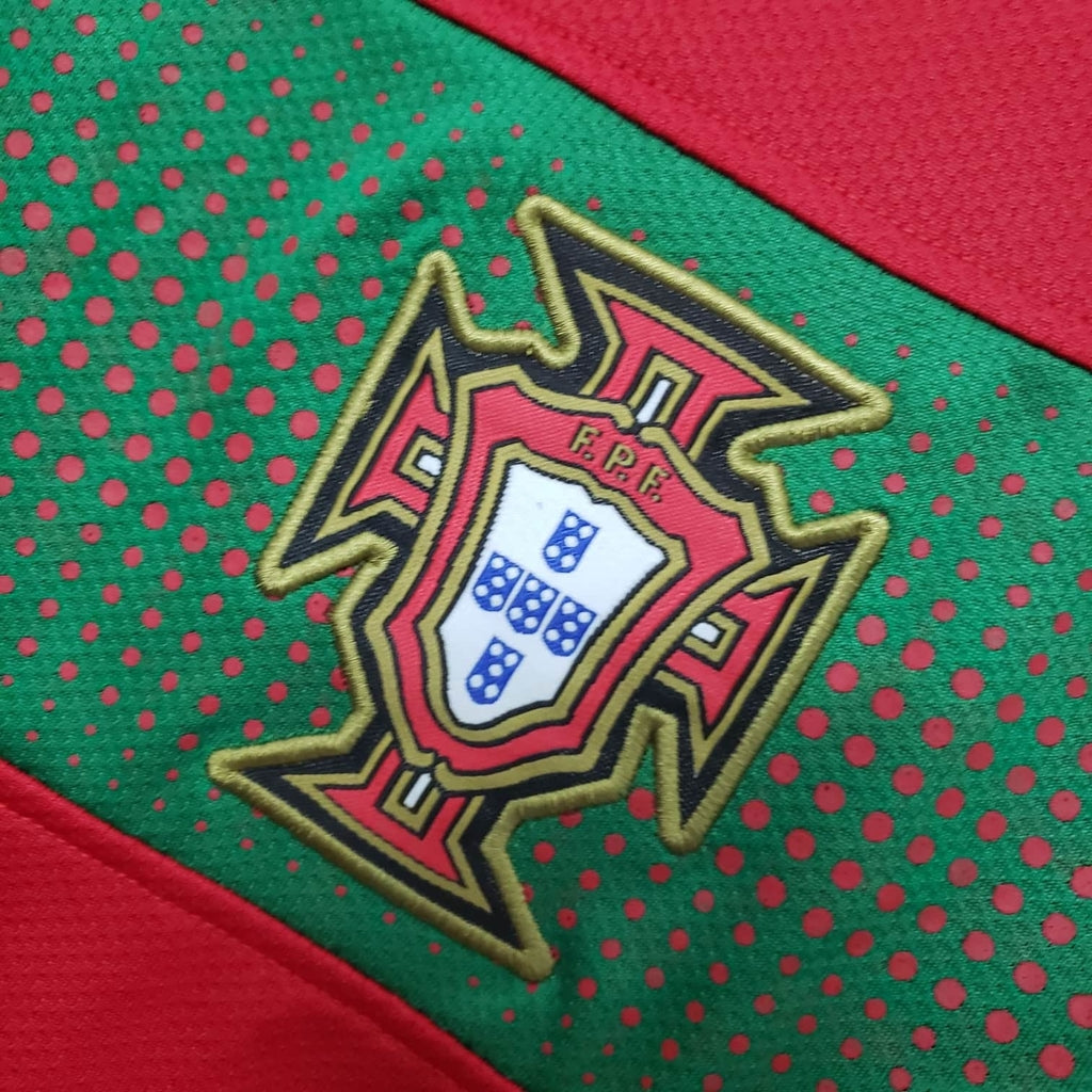 Camisa Portugal Retrô 2010 Vermelha e Verde