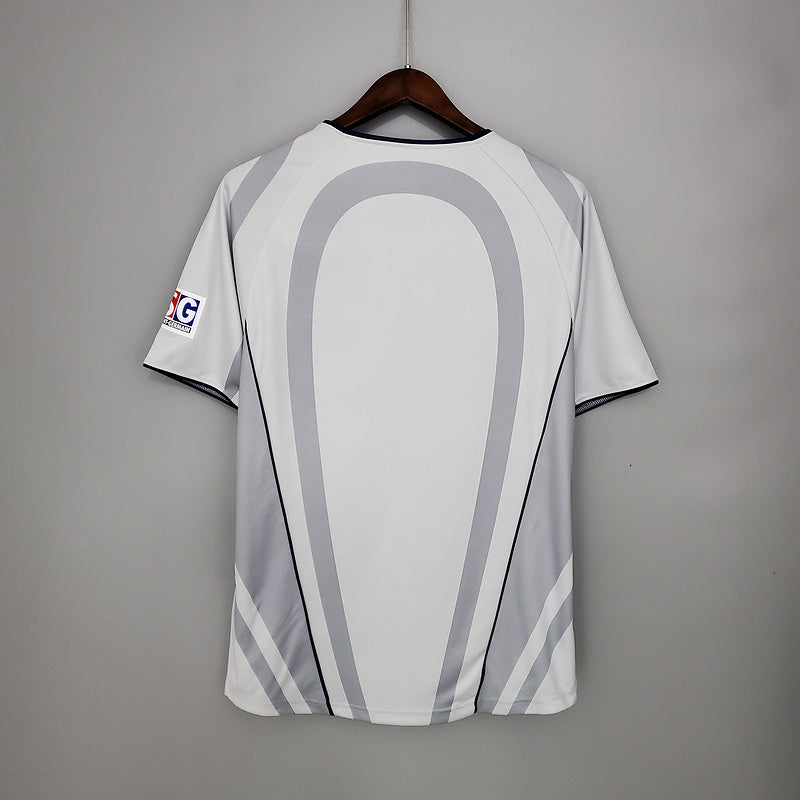 Camisa PSG Retrô 2001/2002 Branca e Cinza