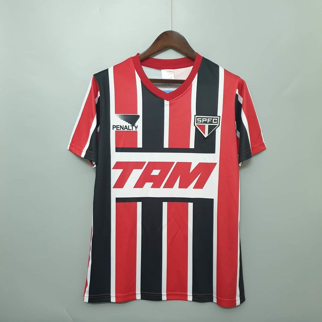 Camisa São Paulo Retrô 1993 Vermelha e Preta
